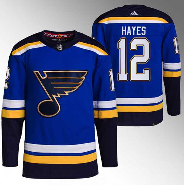 Mens St. Louis Blues #12 Kevin Hayes Blue Stitched Jersey->st.louis blues->NHL Jersey